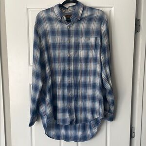 Oakton Limited XLT Men's Blue Plaid Shirt